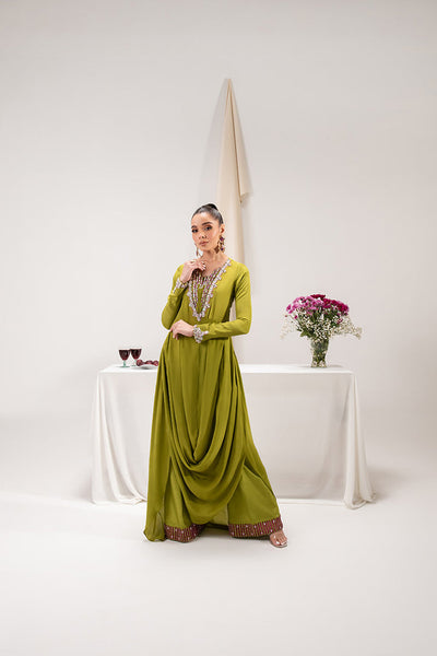 Maria Osama Khan | Tiffany Formals | Peridot -  Maria Osama Khan Formal - Original Designer Dress - House of Maryam