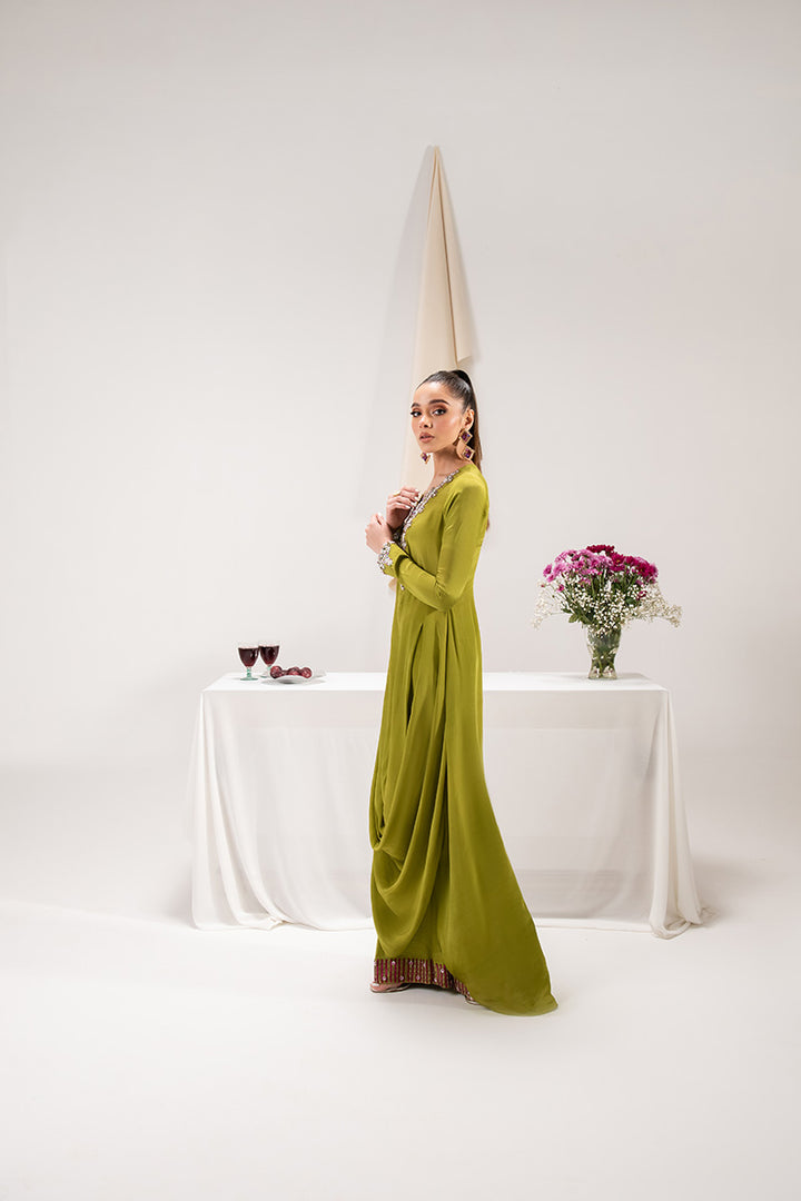 Maria Osama Khan | Tiffany Formals | Peridot -  Maria Osama Khan Formal - Original Designer Dress - House of Maryam