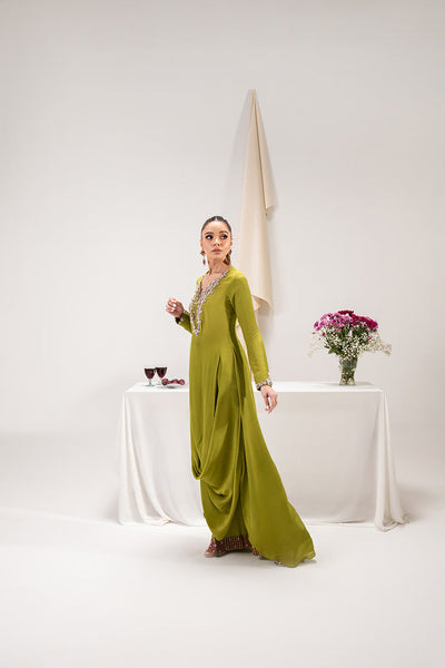 Maria Osama Khan | Tiffany Formals | Peridot -  Maria Osama Khan Formal - Original Designer Dress - House of Maryam
