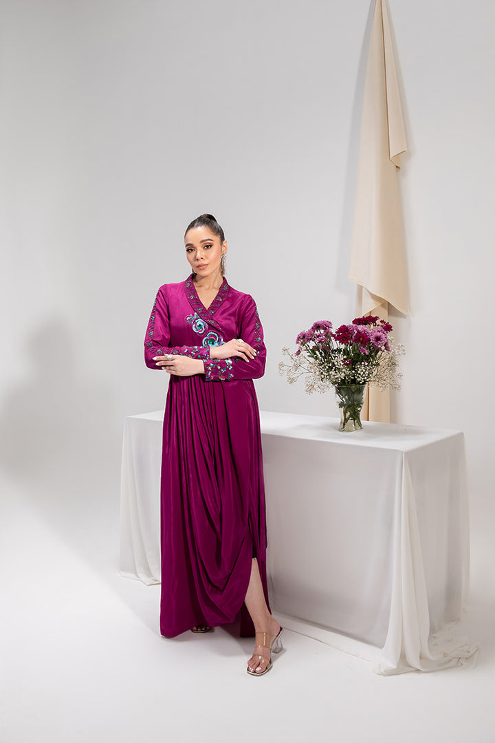 Maria Osama Khan | Tiffany Formals | Amethyst -  Maria Osama Khan Formal - Original Designer Dress - House of Maryam