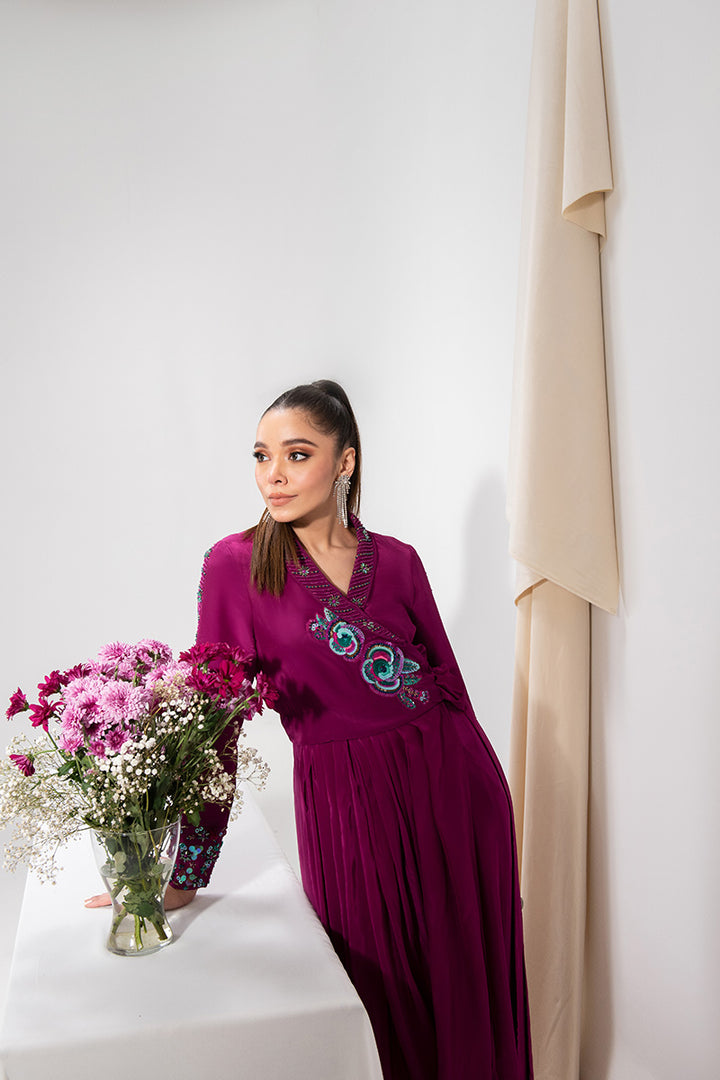 Maria Osama Khan | Tiffany Formals | Amethyst -  Maria Osama Khan Formal - Original Designer Dress - House of Maryam