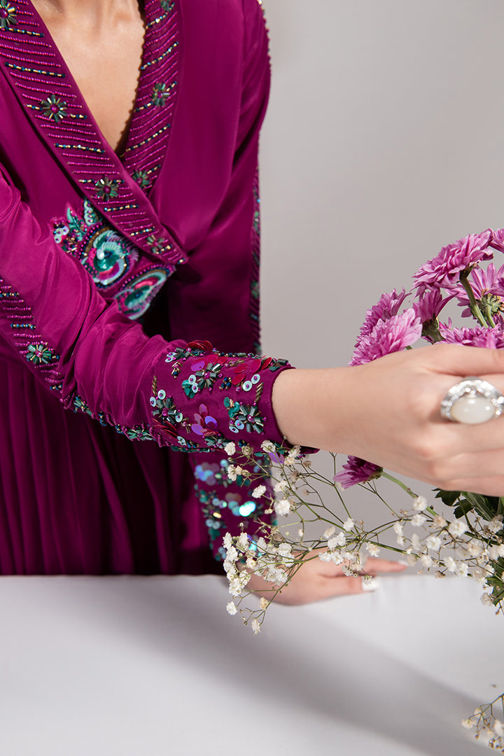 Maria Osama Khan | Tiffany Formals | Amethyst -  Maria Osama Khan Formal - Original Designer Dress - House of Maryam