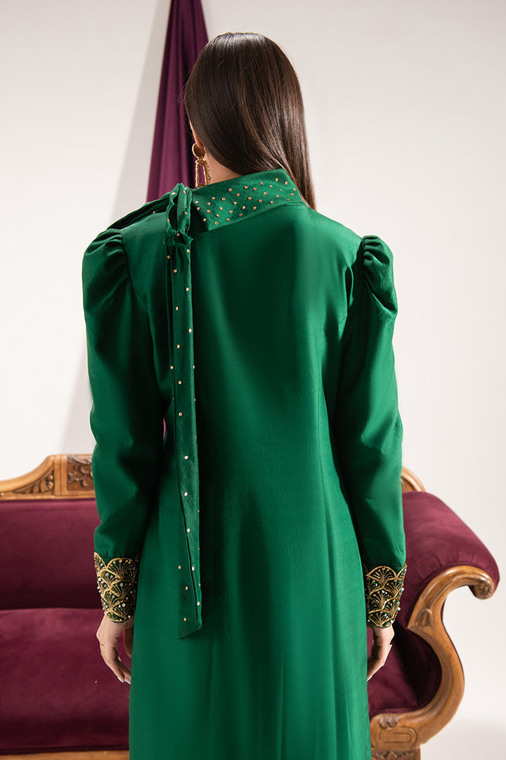 Maria Osama Khan | Tiffany Formals | Emerald -  Maria Osama Khan Formal - Original Designer Dress - House of Maryam