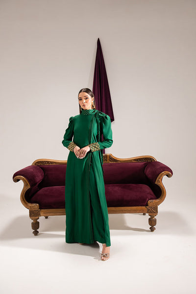 Maria Osama Khan | Tiffany Formals | Emerald -  Maria Osama Khan Formal - Original Designer Dress - House of Maryam