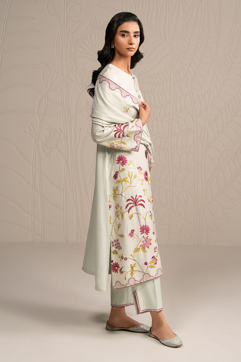 Cross Stitch | Exclusive Pret | Pastel Grove-3PC (Shirt, Trouser & Dupatta)-7