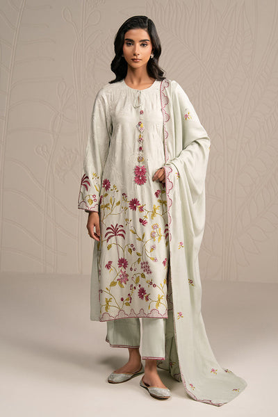 Cross Stitch | Exclusive Pret | Pastel Grove-3PC (Shirt, Trouser & Dupatta)