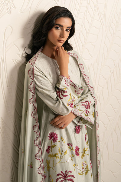 Cross Stitch | Exclusive Pret | Pastel Grove-3PC (Shirt, Trouser & Dupatta)