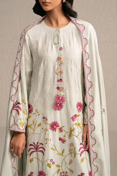 Cross Stitch | Exclusive Pret | Pastel Grove-3PC (Shirt, Trouser & Dupatta)