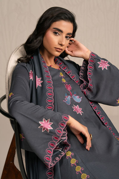 Cross Stitch | Exclusive Pret | Charcoal Spectrum-3PC (Shirt, Trouser & Dupatta)