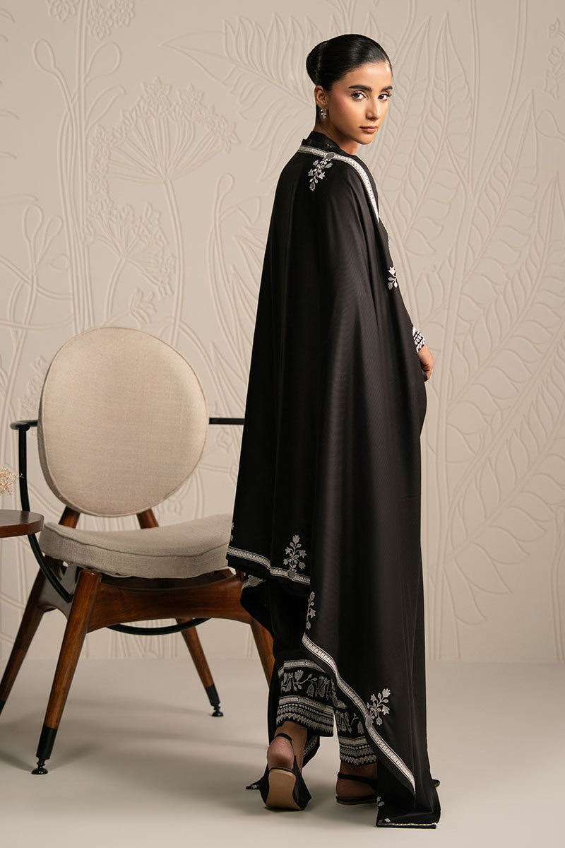 Cross Stitch | Exclusive Pret | Noir Ecru-3PC (Shirt, Trouser & Dupatta)-7