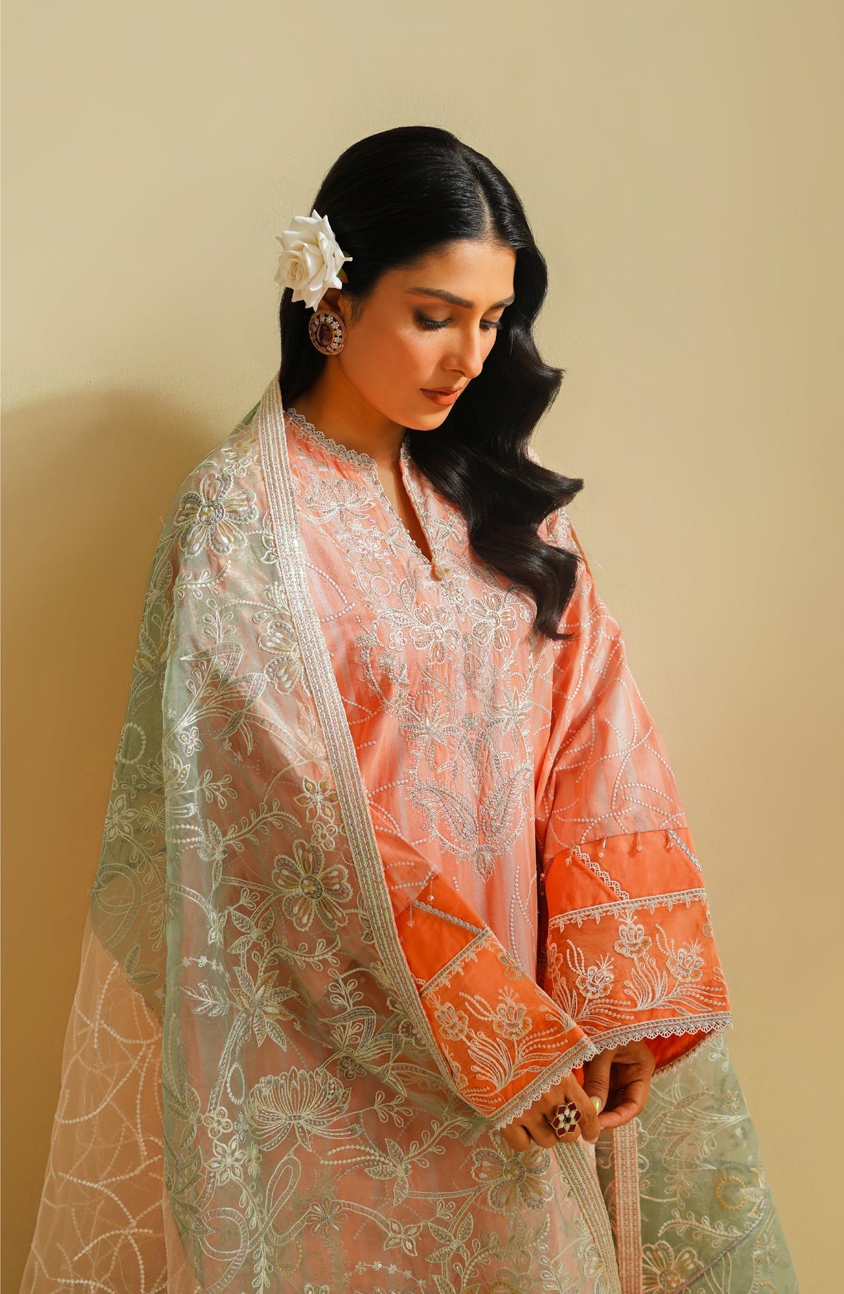 Maryum N Maria | Eid Luxury Lawn 24 | Aiza -  Maryum N Maria Luxury - Original Designer Dress - House of Maryam