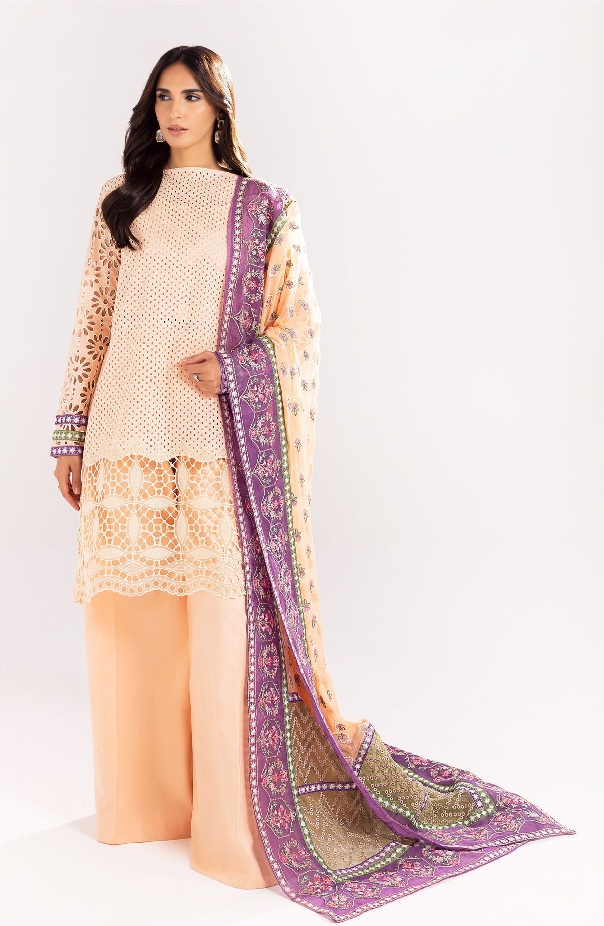 Maryum N Maria | Eid Luxury Lawn 24 | Roheen -  Maryum N Maria Luxury - Original Designer Dress - House of Maryam