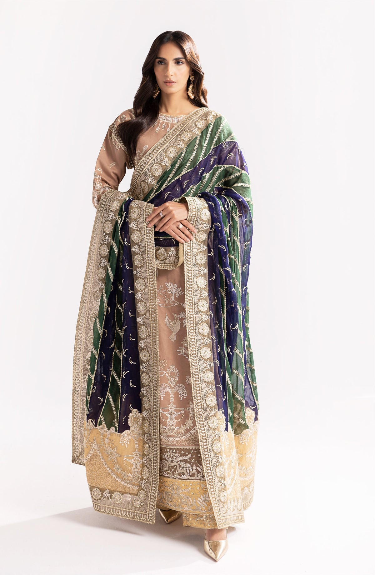 Maryum N Maria | Eid Luxury Lawn 24 | Fareena -  Maryum N Maria Luxury - Original Designer Dress - House of Maryam