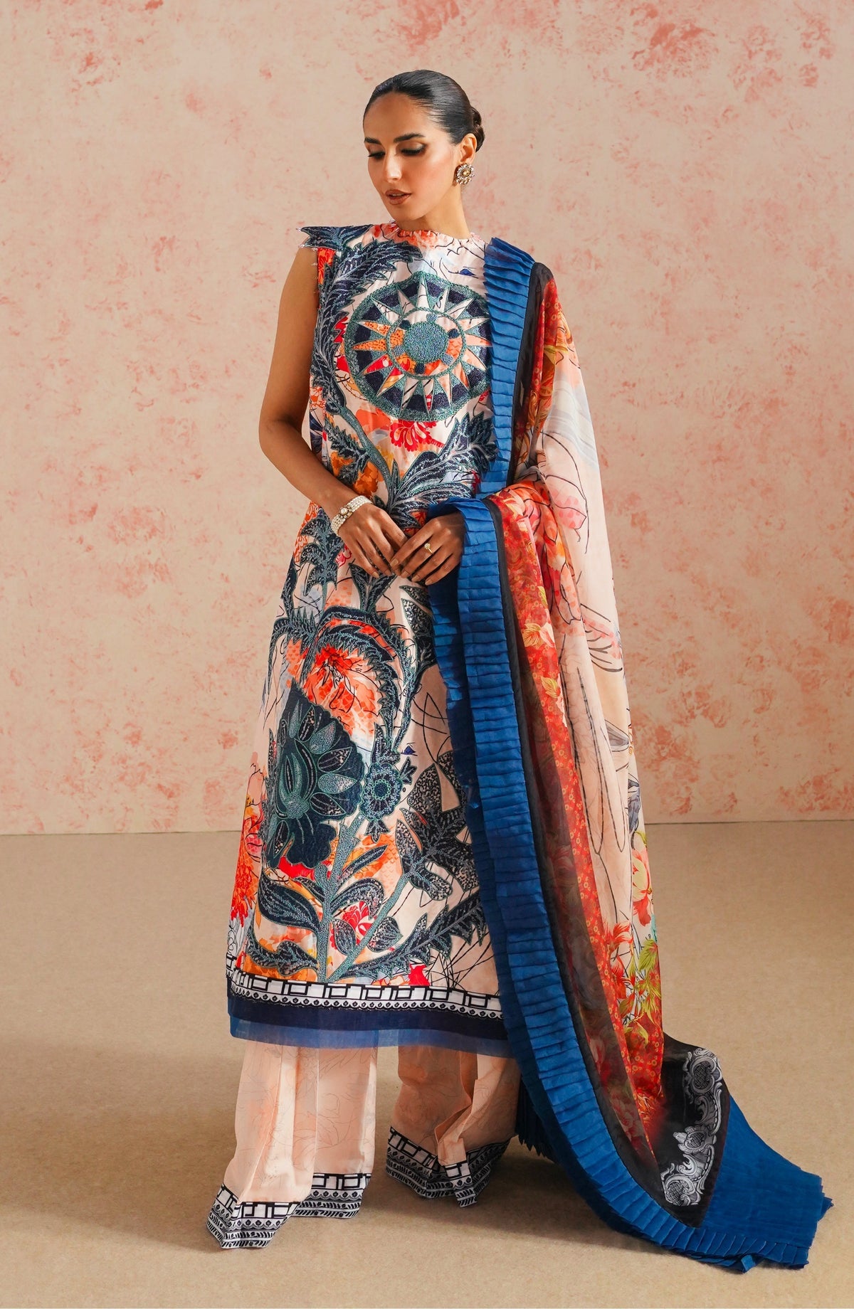 Maryum N Maria | Eid Luxury Lawn 24 | Shafaq -  Marym N Maria Luxury - Original Designer Dress - House of Maryam