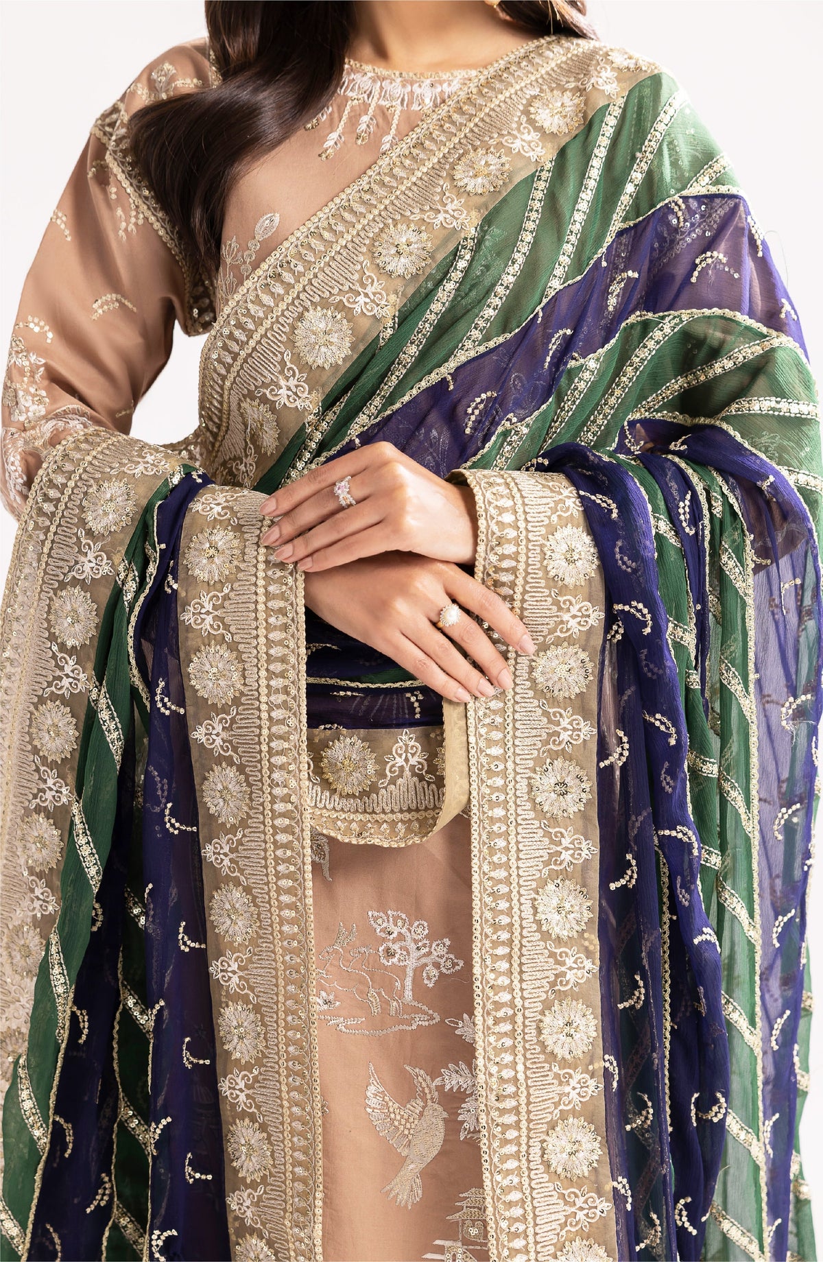 Maryum N Maria | Eid Luxury Lawn 24 | Fareena -  Maryum N Maria Luxury - Original Designer Dress - House of Maryam