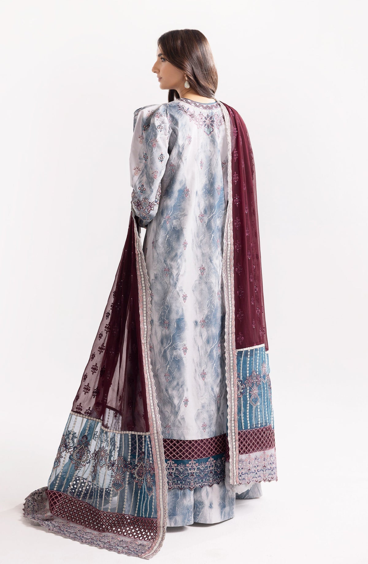Maryum N Maria | Eid Luxury Lawn 24 | Jahanara -  Maryum N Maria Luxury - Original Designer Dress - House of Maryam