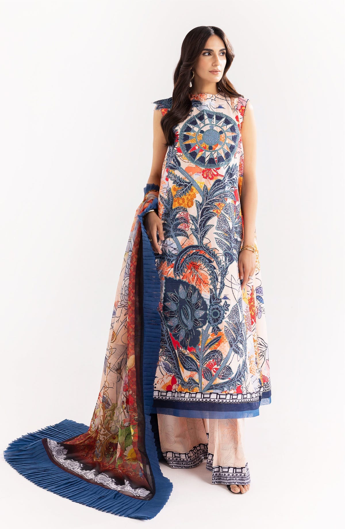 Maryum N Maria | Eid Luxury Lawn 24 | Shafaq -  Marym N Maria Luxury - Original Designer Dress - House of Maryam