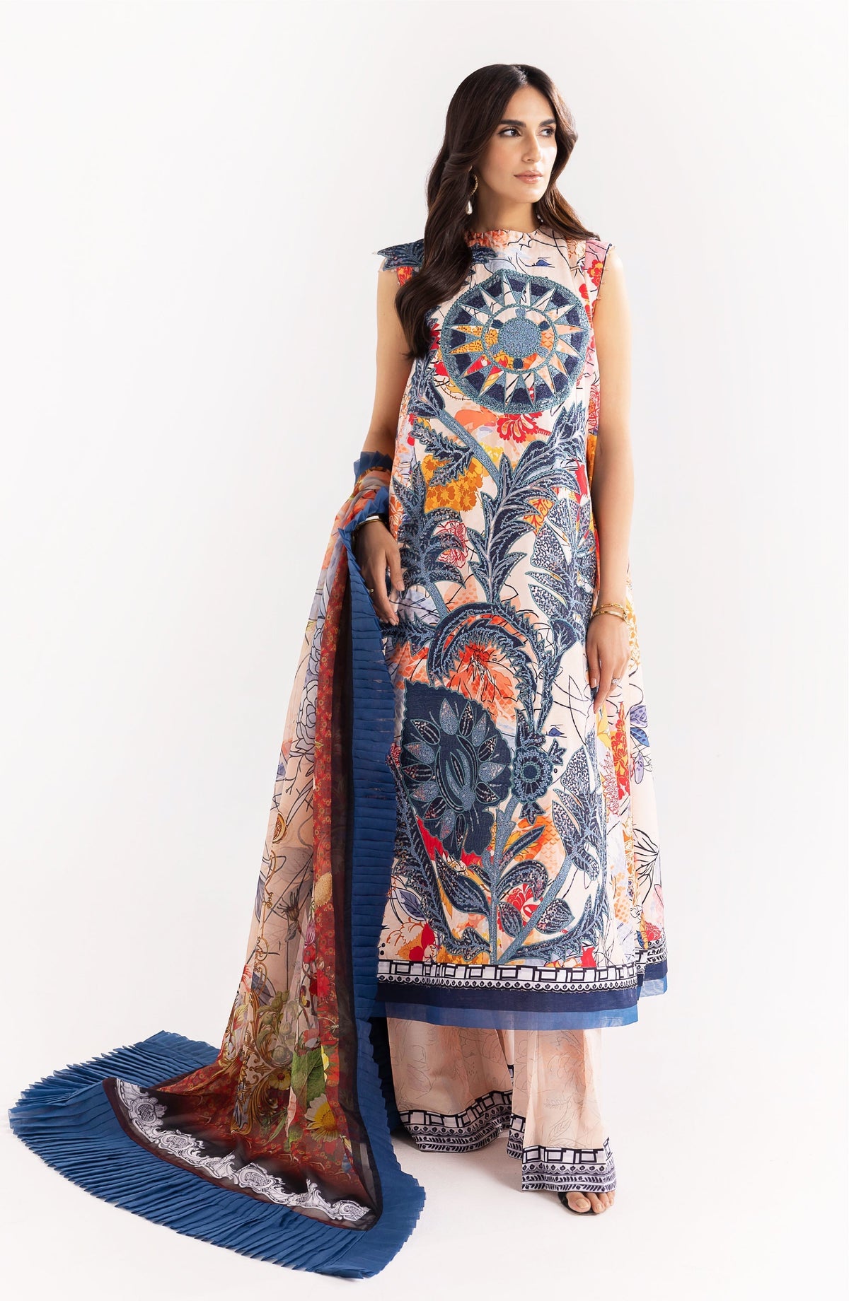 Maryum N Maria | Eid Luxury Lawn 24 | Shafaq -  Marym N Maria Luxury - Original Designer Dress - House of Maryam