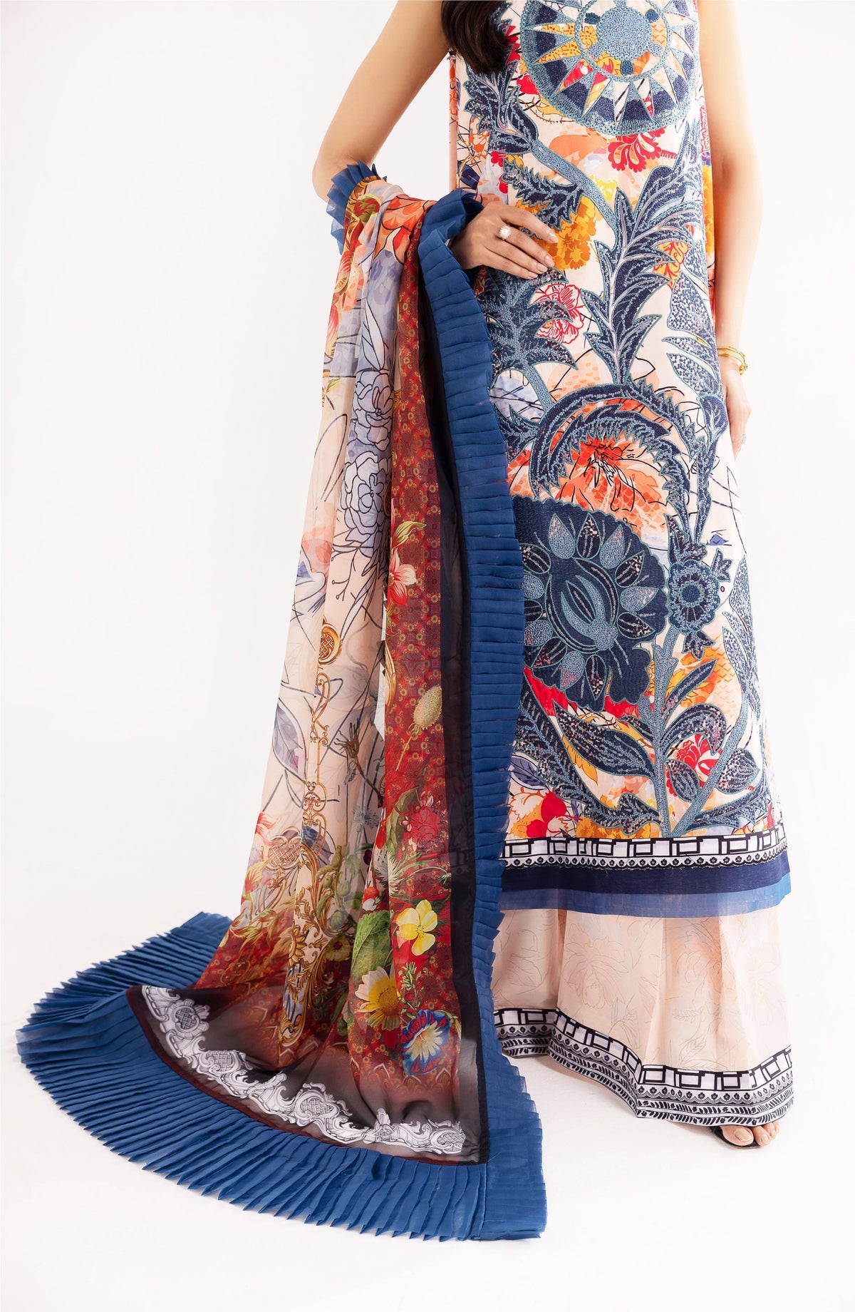 Maryum N Maria | Eid Luxury Lawn 24 | Shafaq -  Marym N Maria Luxury - Original Designer Dress - House of Maryam