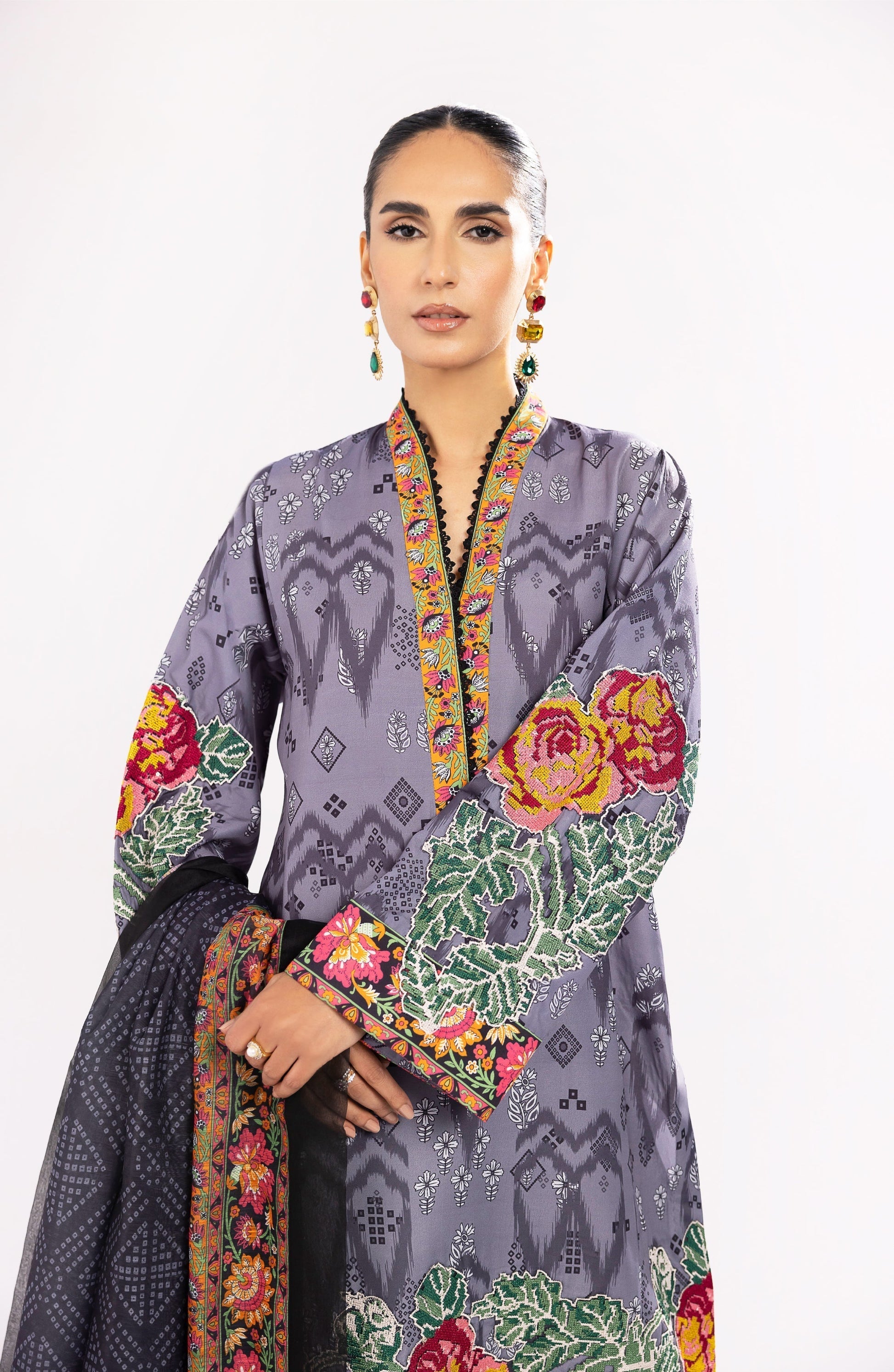 Maryum N Maria | Eid Luxury Lawn 24 | Nazm by Designer Marym N Maria - House of Maryam - Pakistani Designer Ethnic Wear in {{ shop.shopifyCountryName }}