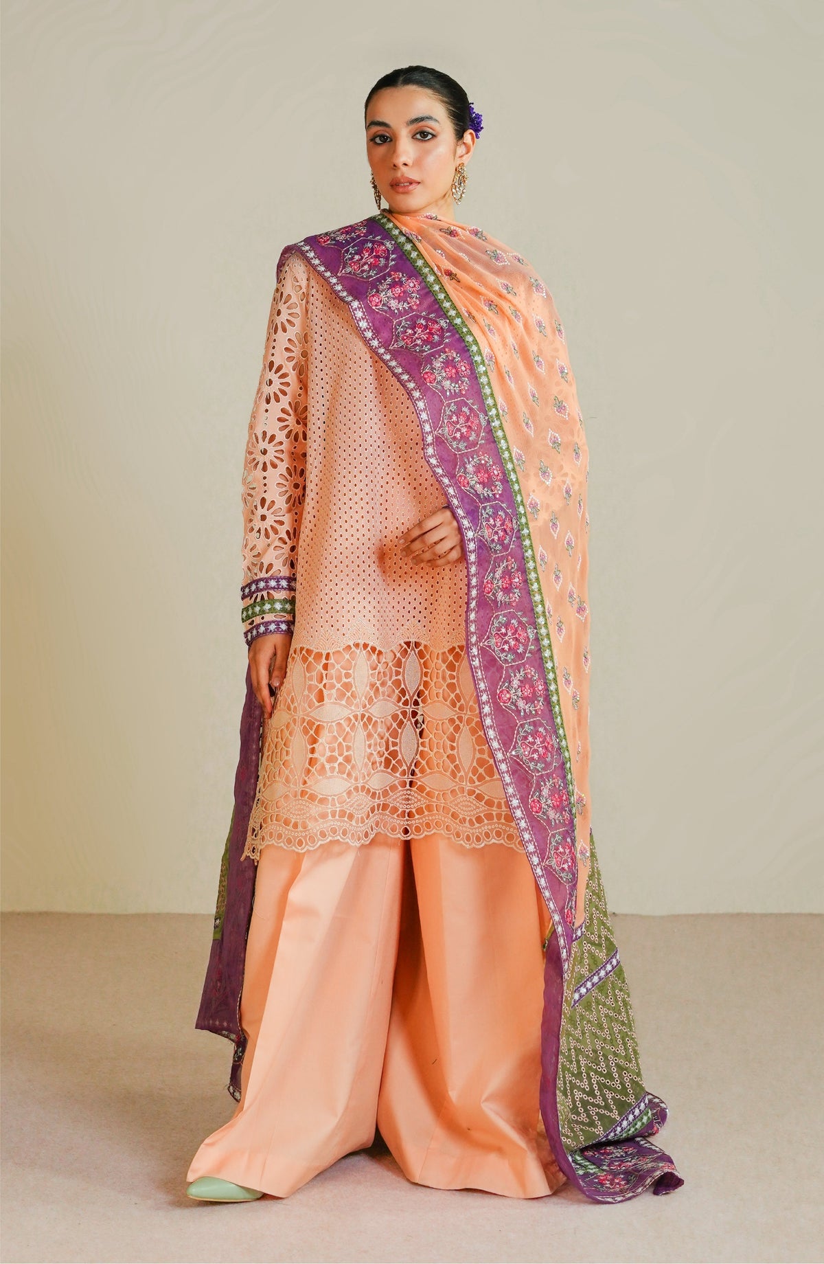 Maryum N Maria | Eid Luxury Lawn 24 | Roheen -  Maryum N Maria Luxury - Original Designer Dress - House of Maryam