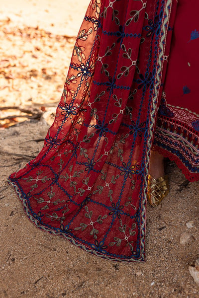 Marjjan | Fasana Lawn | MBL-07 A-Brand:Marjjan-Type:Ladies Clothes-Maroon-Lawn-House of Maryam- Buy in UK, USA