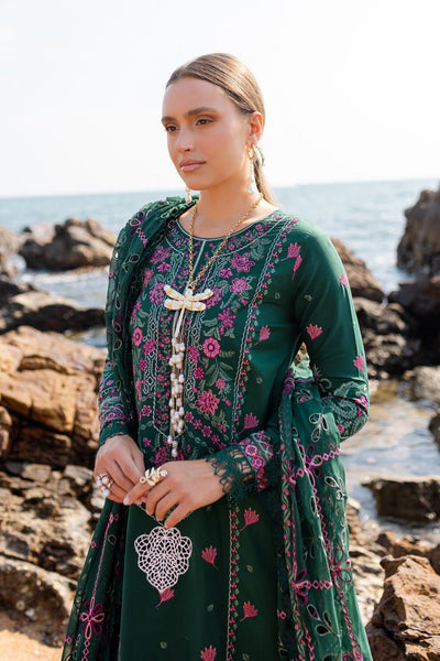 Marjjan | Fasana Lawn | MBL-07 B-Brand:Marjjan-Type:Ladies Clothes-Teal Green-Lawn-House of Maryam- Buy in UK, USA