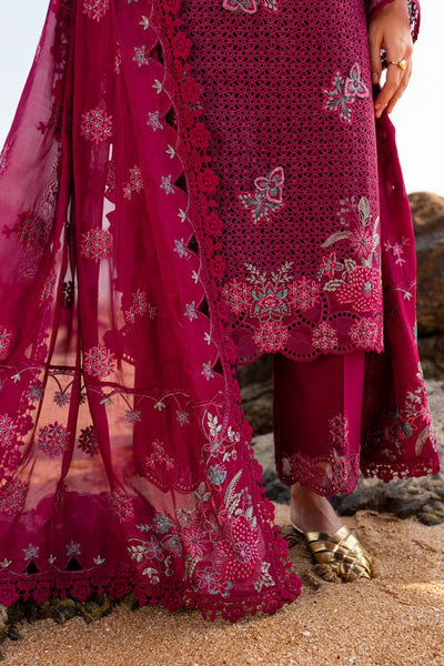 Marjjan | Fasana Lawn | MBL-08 A-Brand:Marjjan-Type:Ladies Clothes-Magenta-Lawn-House of Maryam- Buy in UK, USA