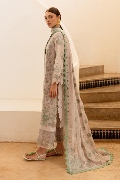 Marjjan | Fasana Lawn | MBL-08 B-Brand:Marjjan-Type:Ladies Clothes-Pastel Gray-Lawn-House of Maryam- Buy in UK, USA