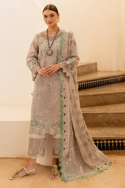 Marjjan | Fasana Lawn | MBL-08 B-Brand:Marjjan-Type:Ladies Clothes-Pastel Gray-Lawn-House of Maryam- Buy in UK, USA