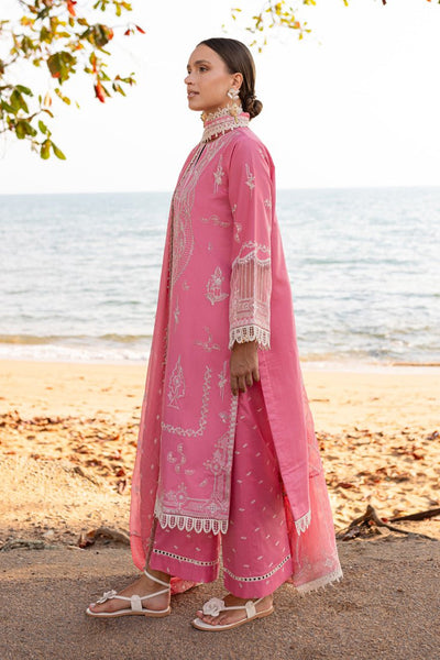 Marjjan | Fasana Lawn | MBL-10 B-Brand:Marjjan-Type:Ladies Clothes-Pink-Lawn-House of Maryam- Buy in UK, USA