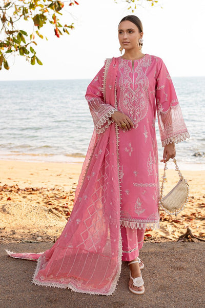 Marjjan | Fasana Lawn | MBL-10 B-Brand:Marjjan-Type:Ladies Clothes-Pink-Lawn-House of Maryam- Buy in UK, USA