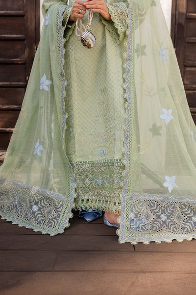 Marjjan | Fasana Lawn | MBL-11 B-Brand:Marjjan-Type:Ladies Clothes-Lawn-Mint Gray-House of Maryam- Buy in UK, USA