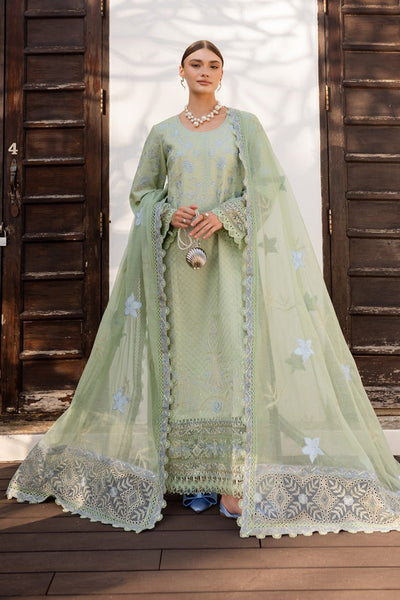Marjjan | Fasana Lawn | MBL-11 B-Brand:Marjjan-Type:Ladies Clothes-Lawn-Mint Gray-House of Maryam- Buy in UK, USA