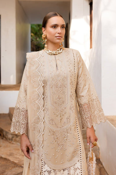 Marjjan | Fasana Lawn | MBL-12 A-Brand:Marjjan-Type:Ladies Clothes-Beige-Lawn-House of Maryam- Buy in UK, USA