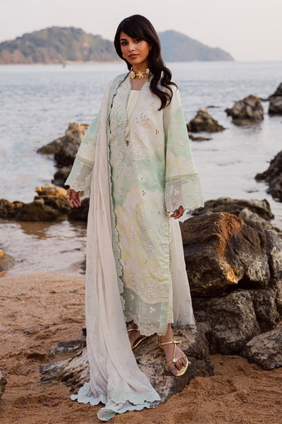 Marjjan | Sahil Lawn | MPL-86 B (Lime Green)-Brand:Marjjan-Type:Ladies Clothes-Off White-Bana Dora-House of Maryam- Buy in UK, USA