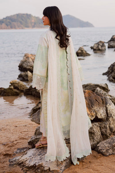 Marjjan | Sahil Lawn | MPL-86 B (Lime Green)-Brand:Marjjan-Type:Ladies Clothes-Off White-Bana Dora-House of Maryam- Buy in UK, USA