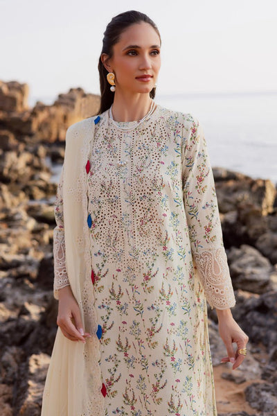 Marjjan | Sahil Lawn | MPL-87 B (Off White)-Brand:Marjjan-Type:Ladies Clothes-Off White-Bana Dora-House of Maryam- Buy in UK, USA