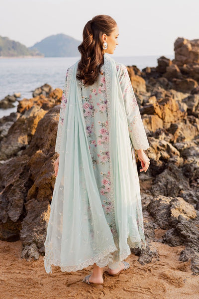 Marjjan | Sahil Lawn | MPL-88 A (Ferozi)-Brand:Marjjan-Type:Ladies Clothes-Ice Blue-Bana Dora-House of Maryam- Buy in UK, USA