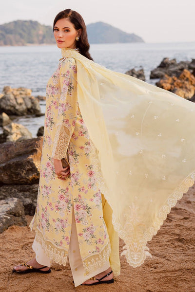 Marjjan | Sahil Lawn | MPL-88 B (Yellow)-Brand:Marjjan-Type:Ladies Clothes-Pale Yellow-Bana Dora-House of Maryam- Buy in UK, USA