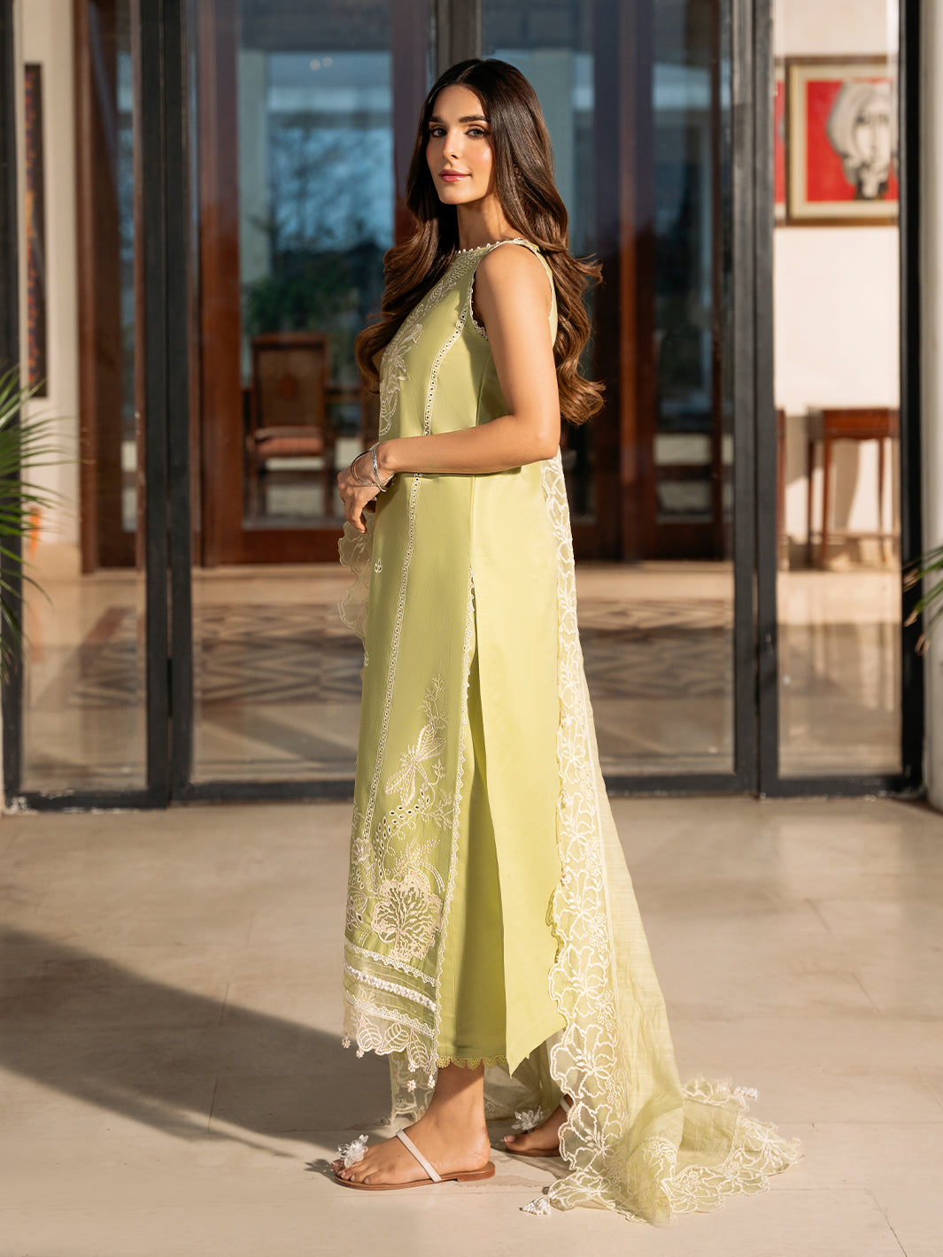 Izel | Mahveen Festive Lawn 25 | MARWA -  Izel Ladies Clothes - Original Designer Dress - House of Maryam