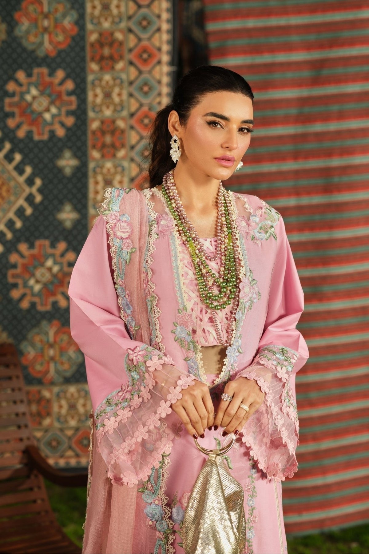 Maryam Hussain | Luxury Lawn 26 | Aesaar-Brand:Maryam Hussain-Type:Ladies Clothes - House of Maryam- Buy in UK, USA