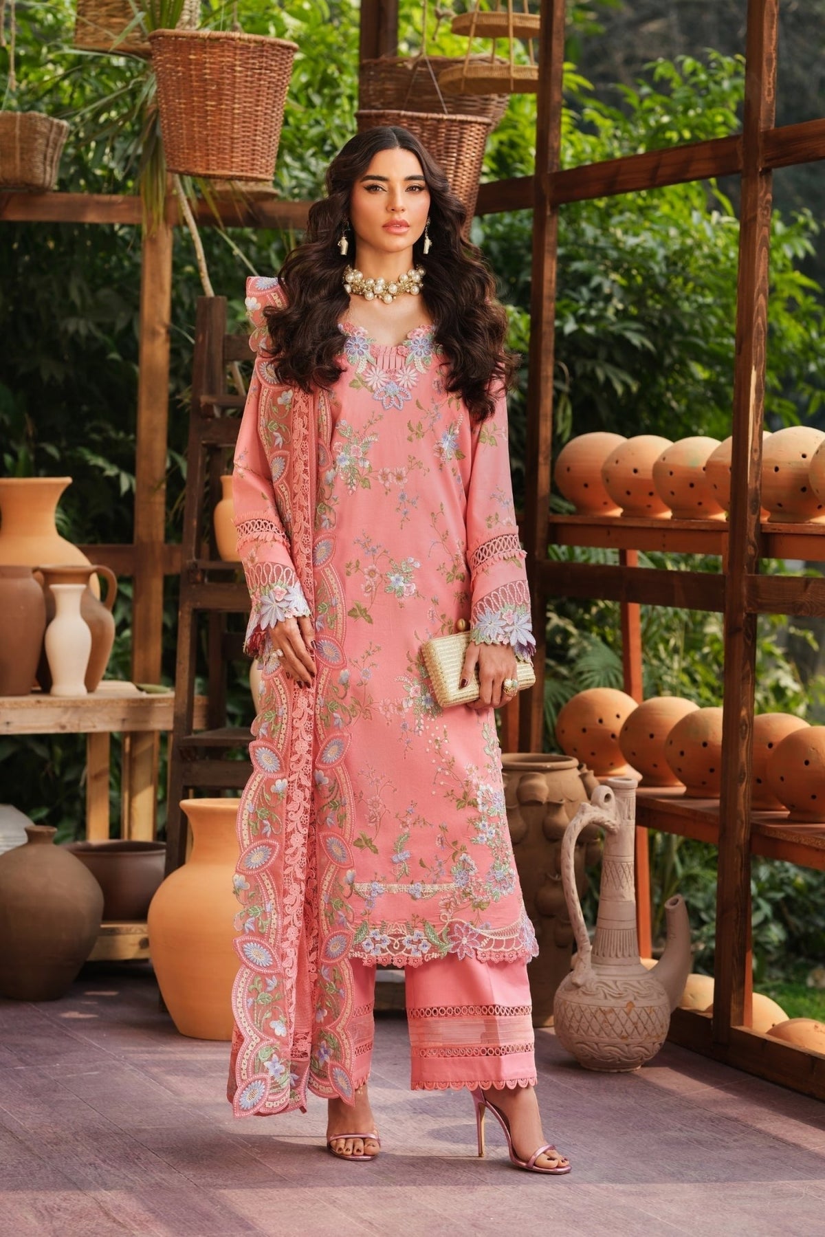 Maryam Hussain | Luxury Lawn 26 | Dimple-Brand:Maryam Hussain-Type:Ladies Clothes - House of Maryam- Buy in UK, USA