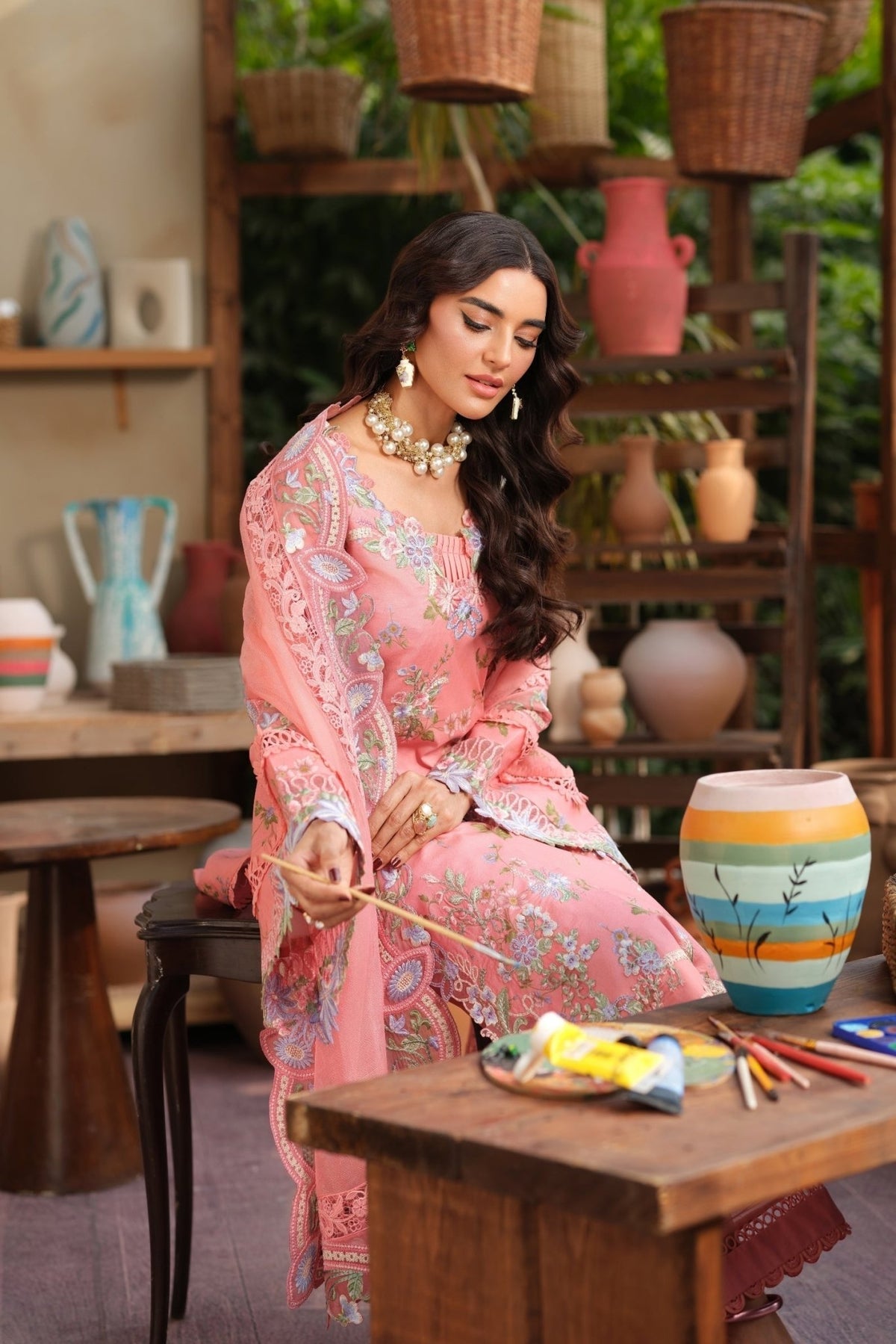 Maryam Hussain | Luxury Lawn 26 | Dimple-Brand:Maryam Hussain-Type:Ladies Clothes - House of Maryam- Buy in UK, USA