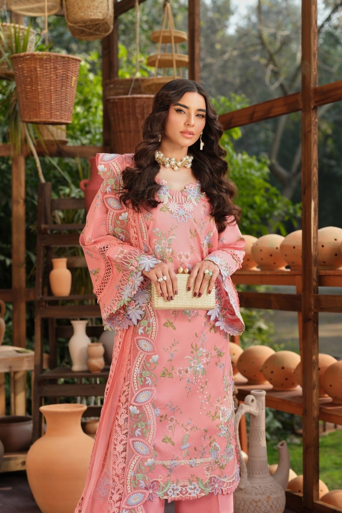 Maryam Hussain | Luxury Lawn 26 | Dimple-Brand:Maryam Hussain-Type:Ladies Clothes - House of Maryam- Buy in UK, USA