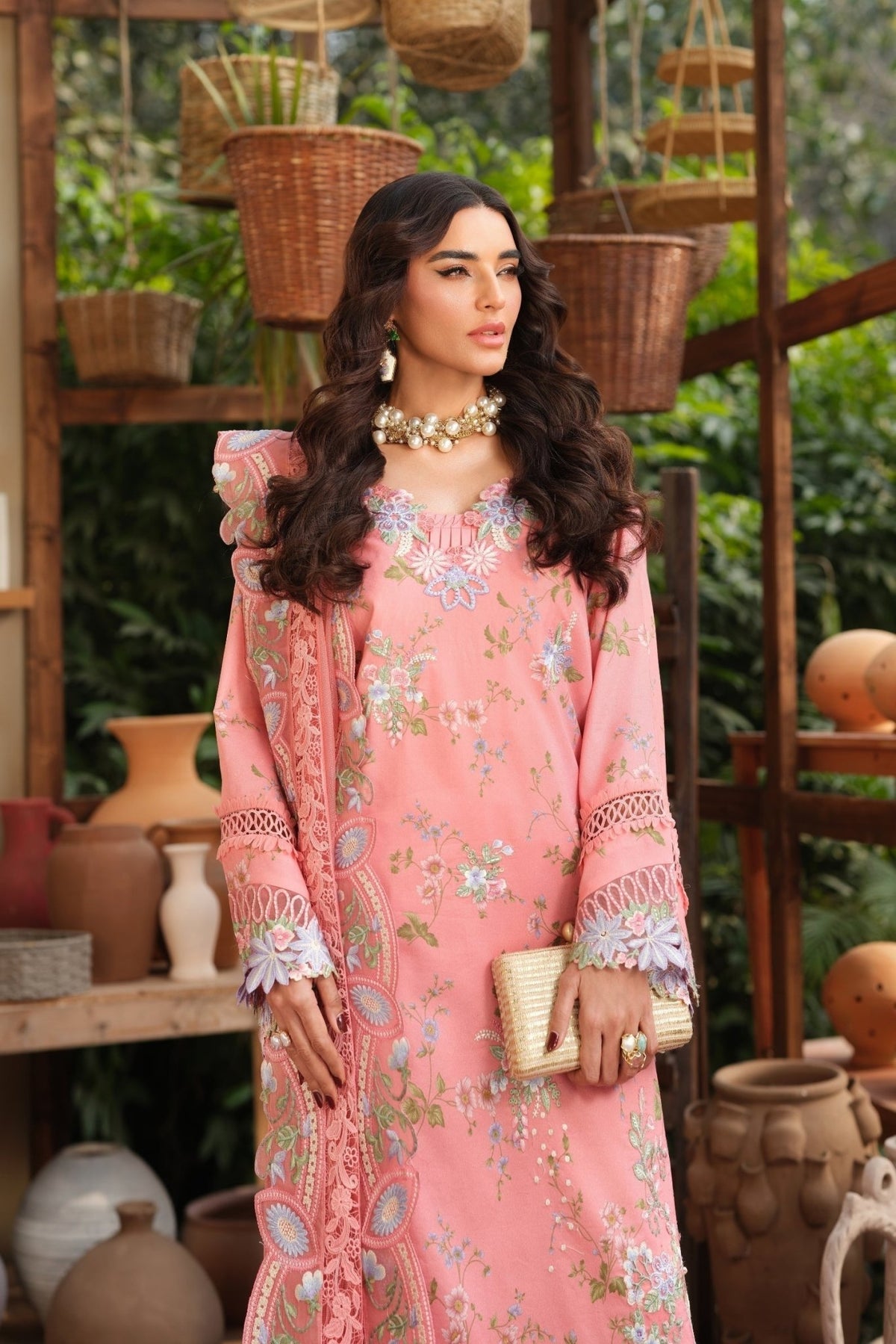 Maryam Hussain | Luxury Lawn 26 | Dimple-Brand:Maryam Hussain-Type:Ladies Clothes - House of Maryam- Buy in UK, USA