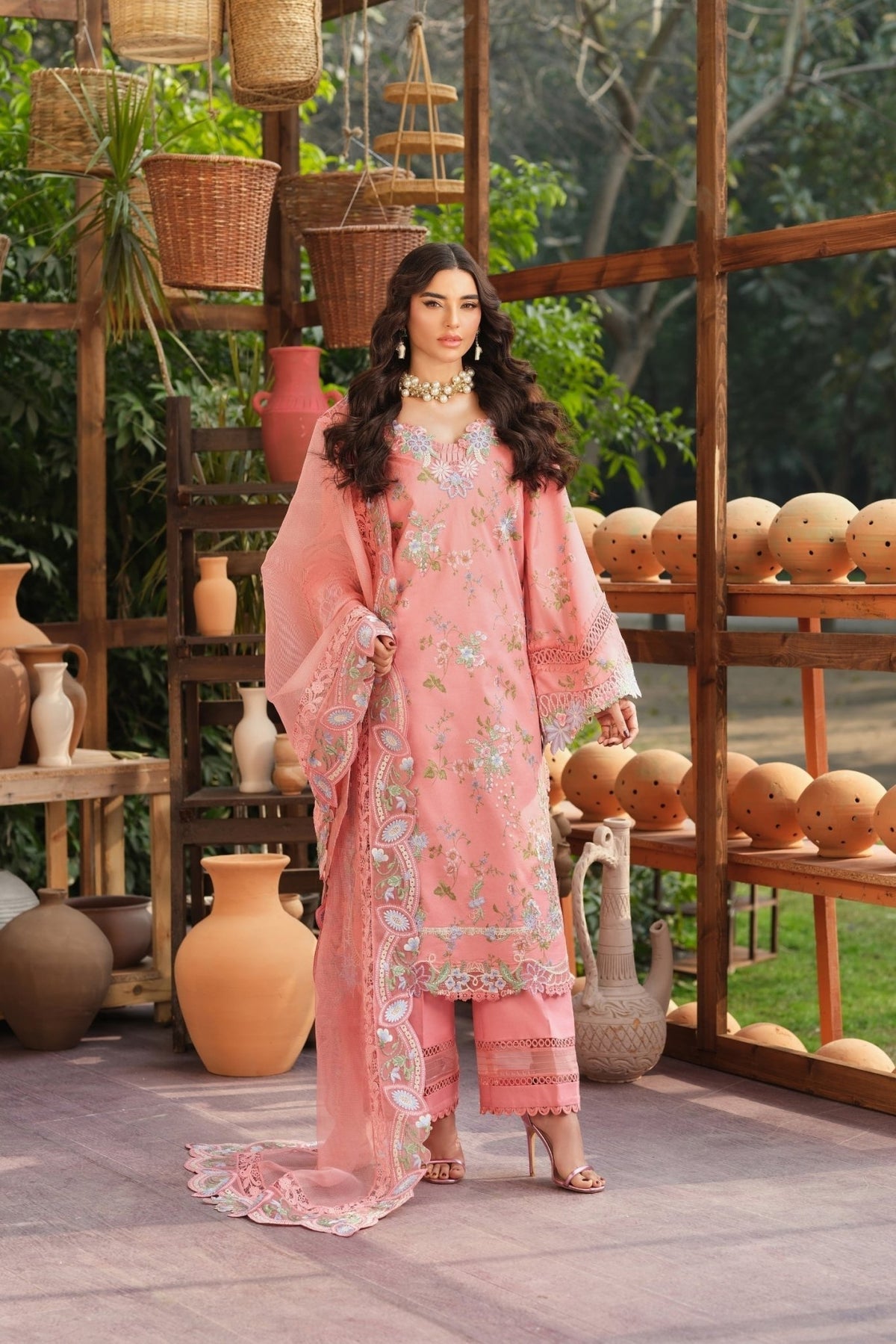 Maryam Hussain | Luxury Lawn 26 | Dimple-Brand:Maryam Hussain-Type:Ladies Clothes - House of Maryam- Buy in UK, USA