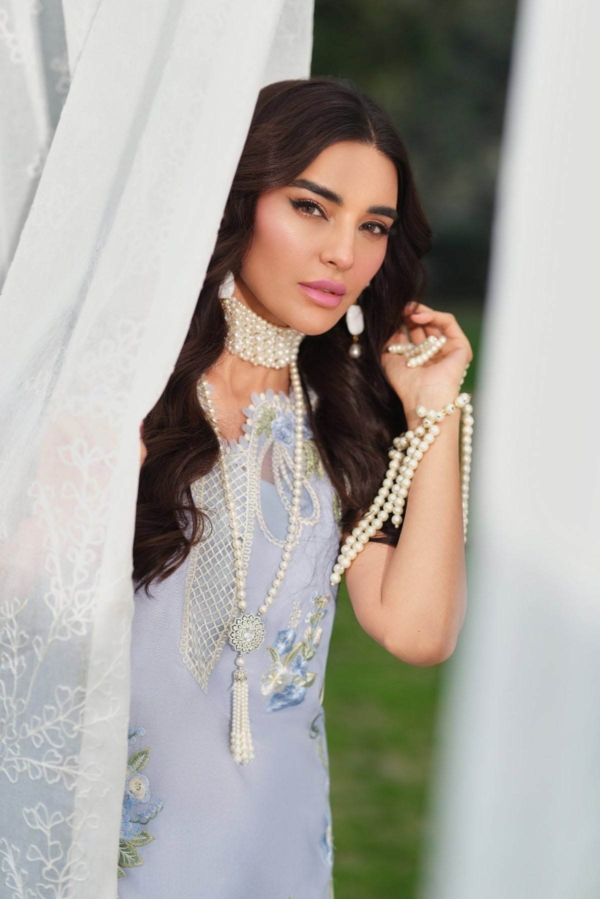 Maryam Hussain | Luxury Lawn 26 | Frost-Brand:Maryam Hussain-Type:Ladies Clothes - House of Maryam- Buy in UK, USA