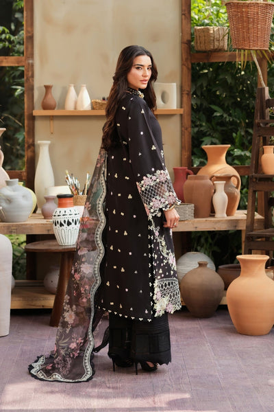Maryam Hussain | Luxury Lawn 26 | Noir-Brand:Maryam Hussain-Type:Ladies Clothes - House of Maryam- Buy in UK, USA