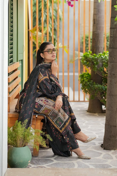 Maryams | Lawn Edit 26 | Clover-Brand:Maryams-Type:Ladies Clothes-Dark Gray-Lawn-House of Maryam- Buy in UK, USA